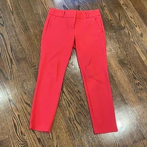 Ann Taylor Loft Marisa Skinny Red Pants Size 4
